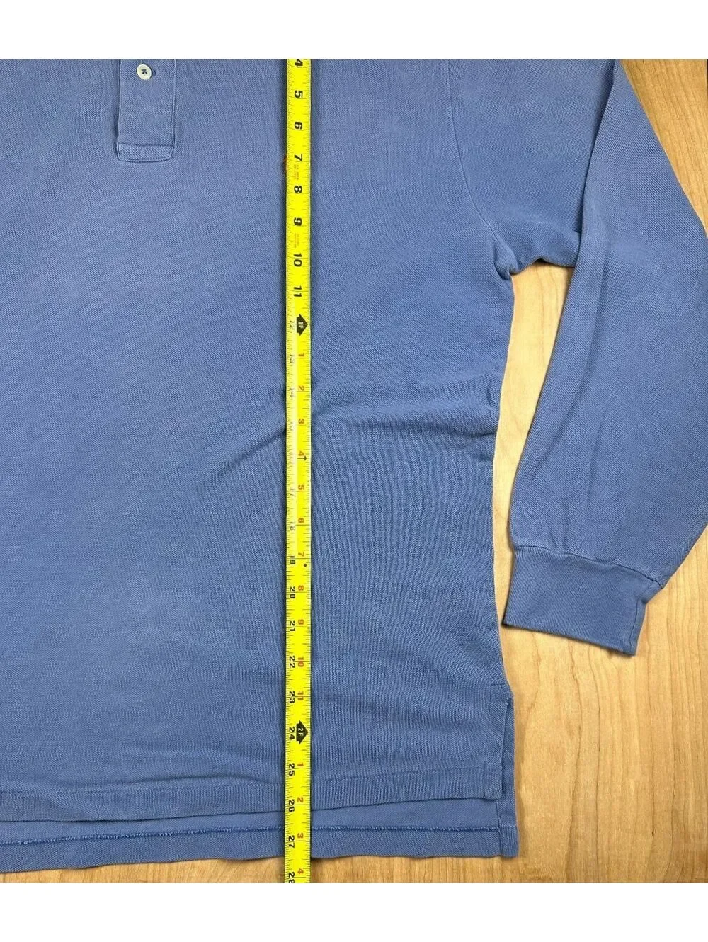 Vintage 90s Polo Ralph Lauren polo shirt large long sleeve 100% cotton preppy